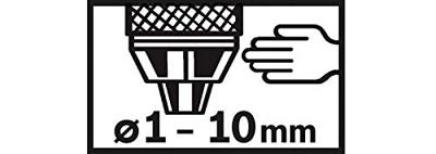 Bosch Accessories 2608572068 Snelspanboorhouder tot 10 mm, 1 tot 10 mm, 3/8 inch tot 24