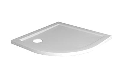 Douchebak acryl 1/4 rond 90x90x4 wit