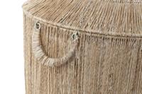 Mandenset DKD Home Decor Bruin Multicolour Natuurlijk Jute Metaal Boho 51 x 51 x 48 cm - thumbnail