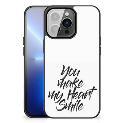 iPhone 13 Pro Max | Telefoon Hoesje | met tekst Heart Smile iPhone 13 Pro Max | Telefoon Hoesje | met tekst Heart Smile