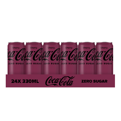 Coca-Cola zero cherry blik (24x 33cl)