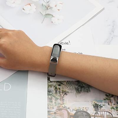 Fitbit Luxe - Leren bandje - Maat: Small - Lichtbruin