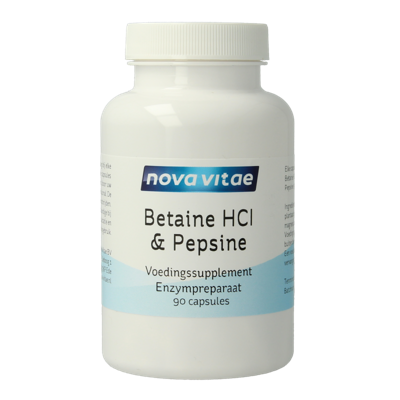 Nova Vitae Betaine HCI met pepsine 90 Capsules