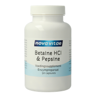 Nova Vitae Betaine HCI met pepsine 90 Capsules - thumbnail
