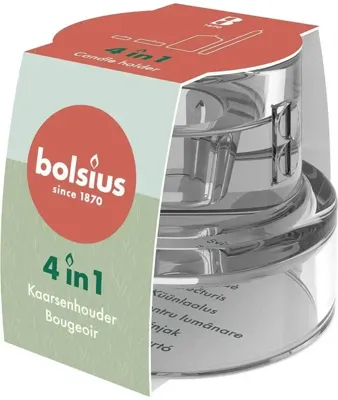 Bolsius glazen multi houder rond
