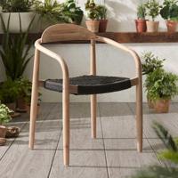 Kave Home Tuin / Eetkamerstoel 'Nina', kleur Donkergrijs - thumbnail