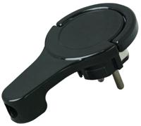 Kopp 172005030 Platte stekker met randaarde Plastic 230 V Zwart IP20 - thumbnail