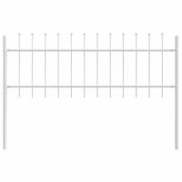 Tuinhek 4 pcs Wit 6,8 x 0,6 m Poedercoating staal - thumbnail