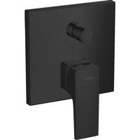 Hansgrohe Metropol ééngreeps badmengkraan afbouwdeel met rechte greep en zekerheidscombinatie, mat zwart - thumbnail
