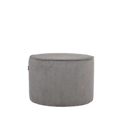 LABEL51 Poef 'Tibo' Rib, kleur Grijs