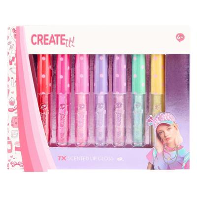 Create It! Create it lipgloss geur & glitter, 7st.