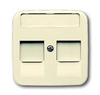 Busch-Jaeger Afdekking Modulaire jack insert Crème-wit, Parel-wit 2CKA001753A8022 - thumbnail