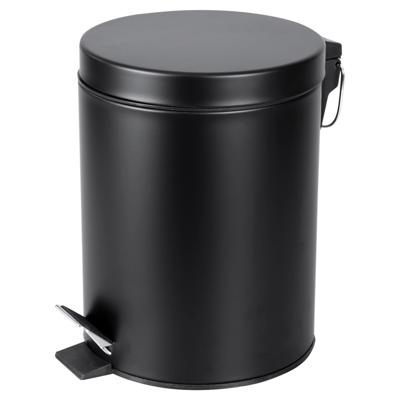 Pedaalemmer Differnz Soft Close Deksel 5 Liter Mat Zwart Pedaalemmer Differnz Soft Close Deksel 5 Liter Mat Zwart