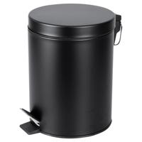 Pedaalemmer Differnz Soft Close Deksel 5 Liter Mat Zwart Differnz - thumbnail