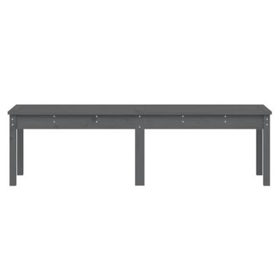 Tuinbank 2-zits 159,5x44x45 cm massief grenenhout grijs