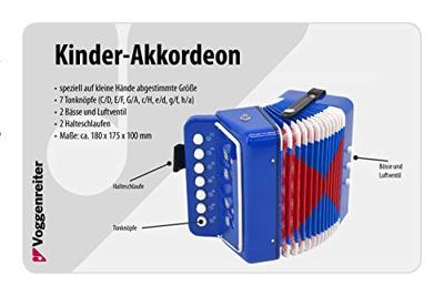 Voggenreiter 1159 accordeon voor kinderen blauw Voggenreiter 1159 accordeon voor kinderen blauw