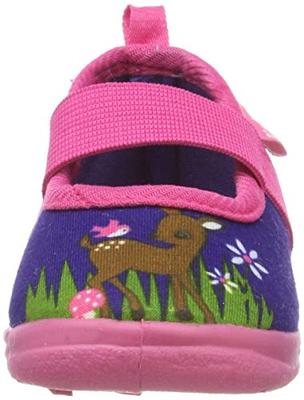 Playshoes pantoffels Hertje Marine Roze-24-25