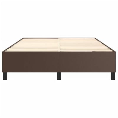 Boxspringframe kunstleer bruin 140x200 cm