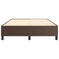 Boxspringframe kunstleer bruin 140x200 cm - thumbnail