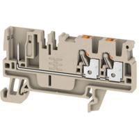 Weidmüller 1514000000 Doorgangsserieklem Push-In-klem, Steekaansluiting Donkerbeige 1 stuk(s) - thumbnail