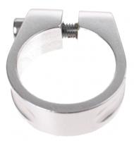VWP zadelpenklem 28,6mm inbusbout aluminium zilver - thumbnail