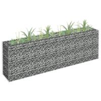 VidaXL Gabion plantenbak verhoogd 180x30x60 cm gegalvaniseerd staal - thumbnail