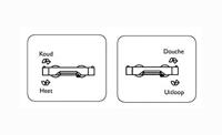 Wiesbaden Badkraan Style Waterval Thermostatisch 1/2 inch Geborsteld Staal - thumbnail