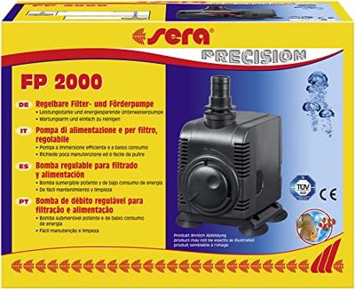 sera 30597 filter- en transportpomp FP 2000 - regelbare onderwaterpompen voor zoet- en zeewateraquaria