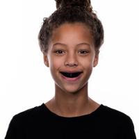Opro 790009 Snap-Fit Mouthguard - Black - SR - thumbnail