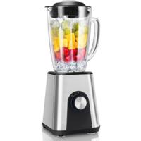 Blender 1.8L 1200W Zwart/Zilver RVS - Krachtige Glas Blender - thumbnail