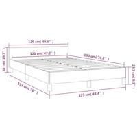 Bedframe met hoofdbord fluweel zwart 120x190 cm - thumbnail