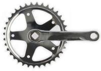 Vinty crankstel 36t. spieloos 130mm 1/8 zilver - thumbnail