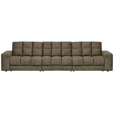 WOOOD Second Date 3-zits Bank - Structure Velvet - Bonsai