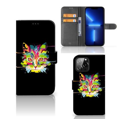 iPhone 13 Pro Max Leuk Hoesje Cat Color iPhone 13 Pro Max Leuk Hoesje Cat Color