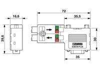 Phoenix Contact 2313672 Sensor/actuator dataconnector Aantal polen (sensoren): 9 Stekker, haaks 1 stuk(s) - thumbnail
