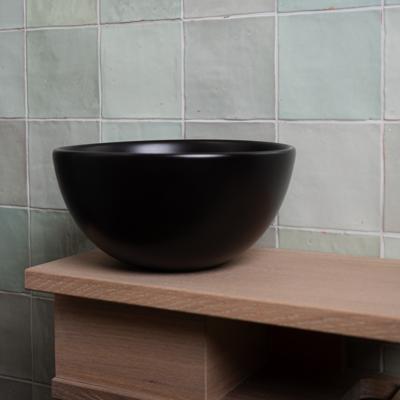 Waskom Loutro Mc Mini Rond 24x24x12 cm Mat Zwart Loutro Waskom Loutro Mc Mini Rond 24x24x12 cm Mat Zwart Loutro