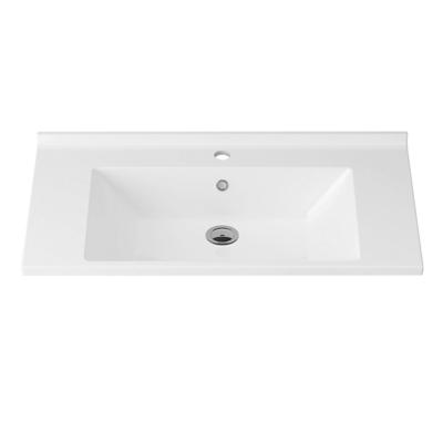 Wastafel AquaSplash Hayat 80 cm tbv 33768-127903 Glans Wit Aquasplash