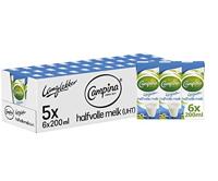 Melk campina langlekker halfvol 20cl | 5 stuks - thumbnail