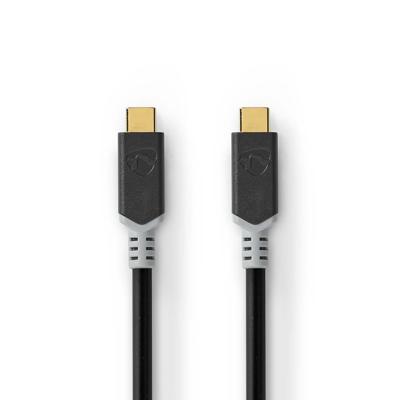 Nedis USB-Kabel | USB-C Male naar USB-C Male | 2 m | Zilver | 1 stuks - CCBW64020AT20 CCBW64020AT20 Nedis USB-Kabel | USB-C Male naar USB-C Male | 2 m | Zilver | 1 stuks - CCBW64020AT20 CCBW64020AT20