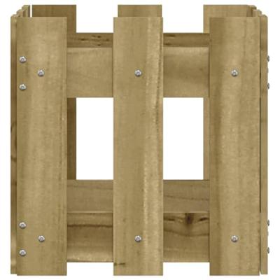 VidaXL Plantenbak met hekontwerp 30x30x30 cm geïmpregneerd grenenhout VidaXL Plantenbak met hekontwerp 30x30x30 cm geïmpregneerd grenenhout