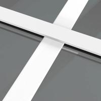 VidaXL Binnendeur 93x201,5 cm esg-glas en aluminium wit - thumbnail