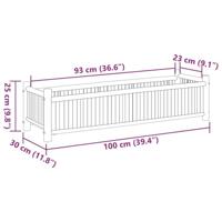 Plantenbak 100x30x25 cm bamboe - thumbnail