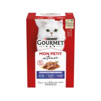 Gourmet Mon Petit Intense met tonijn, zalm en forel natvoer kat 4 x (6 x 50 g) - thumbnail