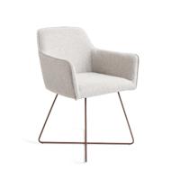 Jesper Home Eetkamerstoel 'Hofu' Cross Rose Gold, kleur Checkers Charm - thumbnail