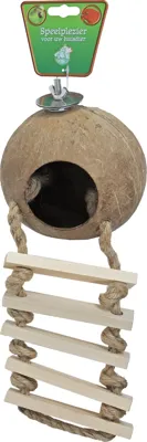 Cocosnoot+touwladder+schroefdraad
