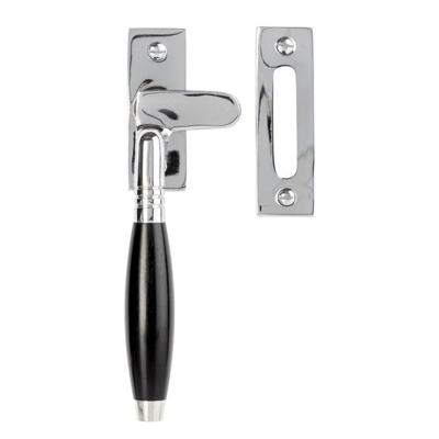 De Oude Deurklink Raamsluiting Klassiek glanzend nikkel links