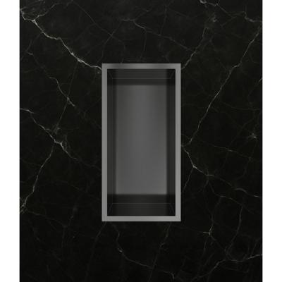 Hotbath &More Inbouwnis - 30 x 15 x 10 cm - Geborsteld Gunmetal PVD