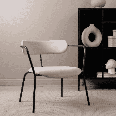 Nohr Fauteuil 'Traver' Velvet, kleur Beige