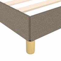 Bedframe zonder matras stof taupe 160x200 cm - thumbnail