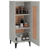 Dressoir 34,5x34x90 cm bewerkt hout betongrijs - thumbnail